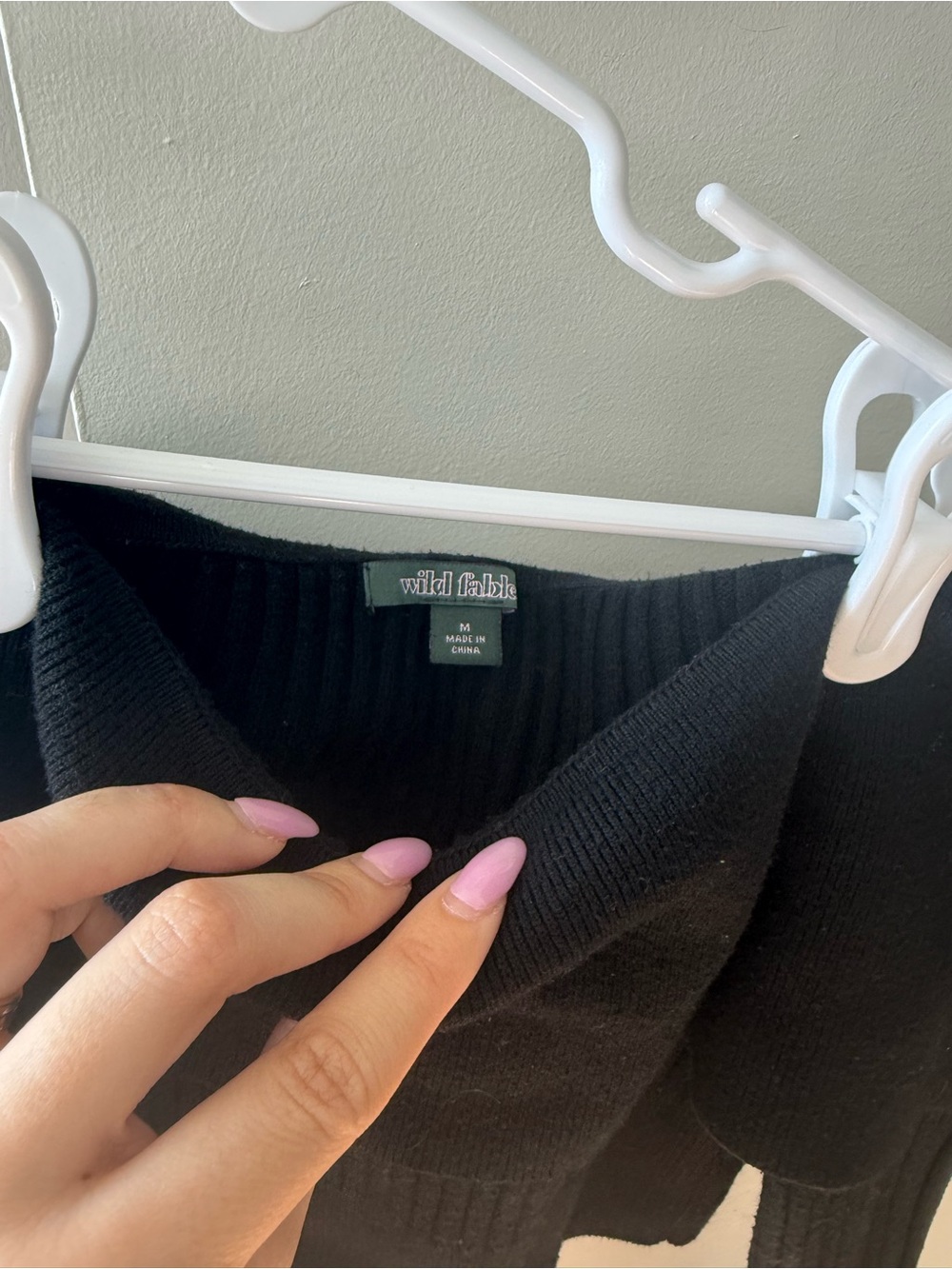 Target Black Off-Shoulder Ribbed Sweater - Picture 3 of 3